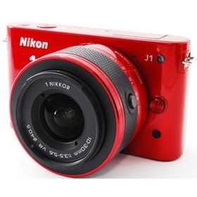 ニコン ミラーレス一眼 Nikon 1 J1 レンズキット レッド 中古 新品SDカード付き 届いてすぐに使える