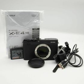 フジフイルム(富士フイルム)の■ほぼ新品■ X-E4 ボディ ブラック FUJIFILM (ミラーレス一眼)