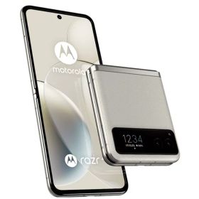 【中古美品・本体のみ】motorola razr 40s SoftBank [バニラクリーム] 【日曜日以外即日発送】【送料無料】