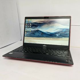フジツウ(富士通)の富士通 LIFEBOOK13.3型 サテンレッドノートパソコン 超軽量カメラ付き(ノートPC)