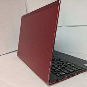 フジツウ(富士通)の軽量&薄型 富士通LIFEBOOKスタイリッシュ赤ノートパソコンLTE・カメラ付(ノートPC)