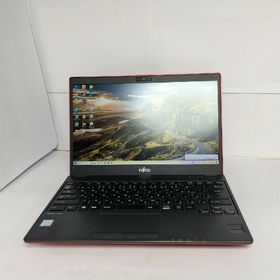 フジツウ(富士通)の軽量&薄型 富士通LIFEBOOKスタイリッシュ赤ノートパソコンLTE・カメラ付(ノートPC)