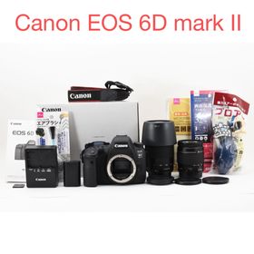 キヤノン(Canon)の一眼レフカメラ Canon EOS 6D Mark II ダブルレンズセット(デジタル一眼)