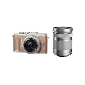 OLYMPUS ミラーレス一眼カメラ PEN E-PL10 EZダブルズームキット ブラウン