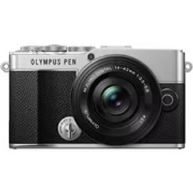オリンパス OLYMPUS OLYMPUS PEN E-P7 14-42mm EZ レンズキット SLV [ボディ フォーサーズセンサー ミラーレスカメラ シルバー＋交換レンズ「M.ZUIKO DIGITAL ED 14-42mm F3.5-5.6 EZ ブラック」]