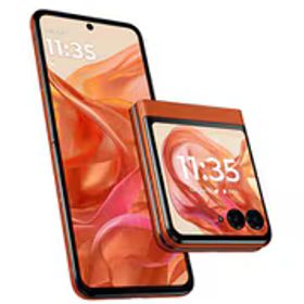 モトローラ Motorola motorola razr 50/メイン 6.9インチ/アウト 3.6インチ/Dimensity 7300X/RAM 12GB/ROM 512GB/Android 14/SIMフリースマートフォン/スプリッツオレンジ PB230002JP