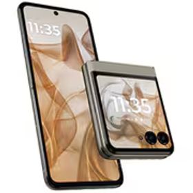 モトローラ Motorola motorola razr 50/メイン 6.9インチ/アウト 3.6インチ/Dimensity 7300X/RAM 12GB/ROM 512GB/Android 14/SIMフリースマートフォン/サンドクリーム PB230001JP