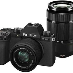 【中古】FUJIFILM ミラーレスデジタルカメラ X-S10 Wズームレンズキット F X-S10LK-1545/50230 ブラック