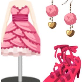 花びら風ミニドレス・ピアス・靴セット | ガルショのアカウントデータ、RMTの販売・買取一覧