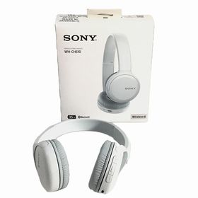 【海外仕様・未使用中古品】 ソニー / SONY ワイヤレスヘッドホン WH-CH510 オーバーヘッド イヤホン・ヘッドホン 2019年 ワイヤレス ダイナミック型 ホワイト 132g Ver.5.0/Class2 30018827