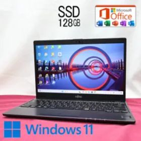 ★美品 SSD128GB★U938/S Webカメラ TypeC Bluetooth 高解像度 Celeron 3965U Win11 MS Office 中古品 ノートPC★P79592