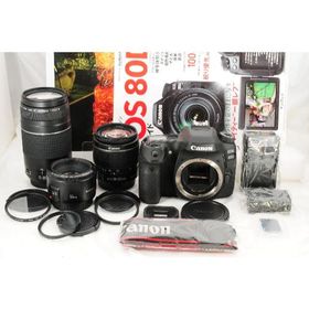 キヤノン(Canon)の【Wifi接続】Canon EOS 80D トリプルレンズ オマケ多数 超望遠(デジタル一眼)