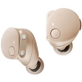 オーディオテクニカ ノイズキャンセリング機能搭載 完全ワイヤレス Bluetoothイヤホン ATH-CKS50TW2 BG ベージュ