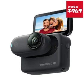 Insta360 GO 3S（128GB）ブラック（CINSAATA-GO3S128K） ビデオカメラ 4K 小型 高画質 ウェアラブル 《納期約1ヶ月》