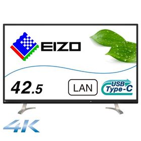 EIZO 液晶ディスプレイ(42.5型/IPS/4K UHD 3840x2160/60Hz/5ms/HDMI/DP/USB Type-C/VESA/PIP・PBP対応)(ブラック) FlexScan EV4340X-BK 返品種別A