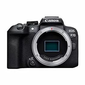 【中古】（非常に良い）Canon キヤノン ミラーレスVlogカメラ EOS R10 ボディのみ 24.2万画素 4K映像 DIGIC Xイメージプロセッサー 高速撮影 被写体追跡 コンパクト 軽