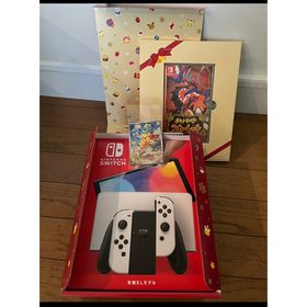 ニンテンドースイッチ(Nintendo Switch)のNintendo Switch (有機ELモデル) 『スカーレット』セット(家庭用ゲーム機本体)