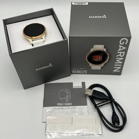 ガーミン(GARMIN)のGARMIN Venu 2S Music White/Rose Gold 010-02429-63 ガーミン スマートウォッチ ヴェニュー ツーエス 本体(腕時計(デジタル))