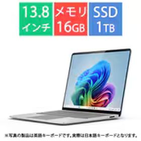 マイクロソフト Microsoft ノートパソコン/Copilot+ PC/13.8型/Surface Laptop（第7世代）/Snapdragon X Elite/メモリ 16GB/SSD 1TB/Windows 11 Home/Microsoft 365 Personal（24か月版）/Office Home ＆ Business 2024 オプション付/NPU搭載/プラチナ EP2-18292