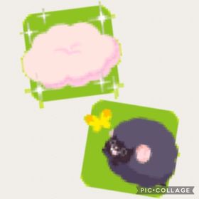 ちょうちょ追いかけ黒もふ＋ふわふわピンク雲デコ1000セット | 農園ホッコリーナのアカウントデータ、RMTの販売・買取一覧