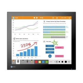 EIZO FDS1783T-FBK DuraVision タッチ対応17型スクエア液晶ディスプレイ(1280x1024/DP/HDMI/ブラック)