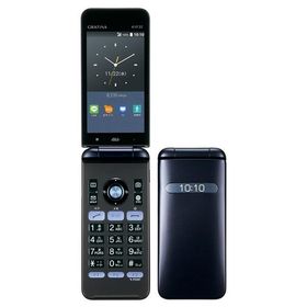 (中古並品) au KYOCERA GRATINA 8GB ネイビーブラック KYF37【安心保証90日/赤ロム永久保証】GRATINA 本体 Android アンドロイド ガラホ