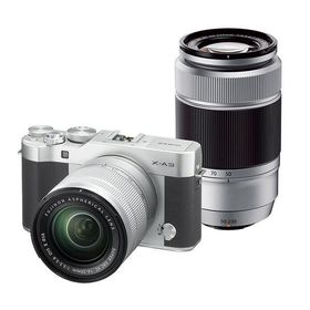 中古 １年保証 美品 FUJIFILM X-A3 ダブルズームレンズキット シルバー