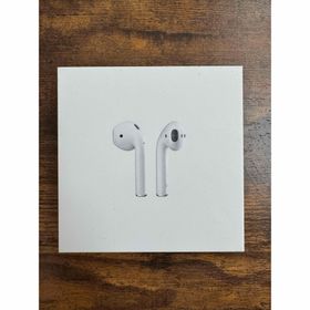 アップル(Apple)のAirPods MMEF2J/A APPLE アップル ワイヤレスイヤホン 家電(ヘッドフォン/イヤフォン)