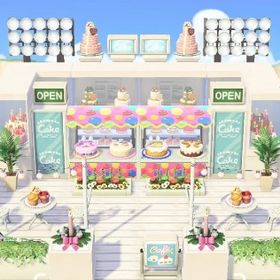 ケーキ屋さんレイアウト、家具、マイデザイン含む。無言購入不可 | あつまれ どうぶつの森(あつ森)のアイテム、RMTの販売・買取一覧