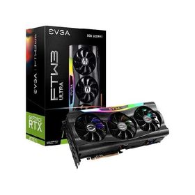 EVGA (イーヴィージーエー) GeForce RTX 3070 Ti FTW3 Ultra ゲーミング グラフィックボード、08G-P5-3797-KL、8GB GDDR6X、iCX3テクノロジー、ARGB LED、金属製
