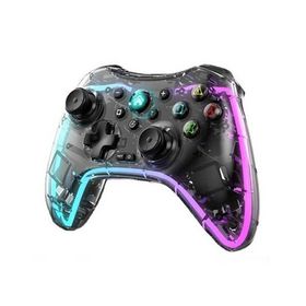 互換品 switch コントローラー プロコン ワイヤレス 透明 光る スケルトン 連射 ジャイロ PROコントローラー lite対応 TURBO連射機能 無線 ((S