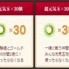 元気玉×30 超元気玉×30 のアイテムコード ドラクエ10 | ドラクエ10(DQX)のアイテム、RMTの販売・買取一覧