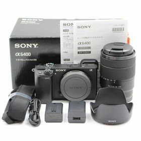 ソニー(SONY)の■シャッター数4925枚！新品同様■ SONY α6400 ミラーレス一眼(ミラーレス一眼)