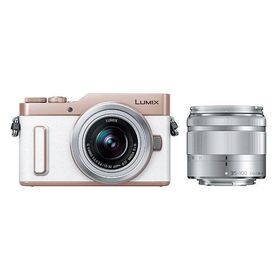中古 1年保証 美品 Panasonic LUMIX GF10 ダブルズームキット 12-32mm + 35-100mm ホワイト [DC-GF10WA-W]