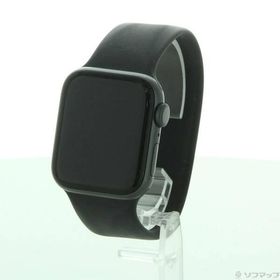 〔中古〕Apple(アップル) Apple Watch Series 6 GPS 40mm スペースグレイアルミニウムケース ブラックソロループ〔348-ud〕