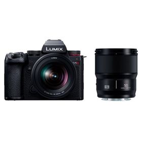 ＜LUMIX 年末・年始キャッシュバックキャンペーン対象＞ パナソニック LUMIX ミラーレス一眼カメラ DC-S5M2W ダブルレンズキット