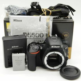 ニコン(Nikon)の【シャッター回数1908回】■ほぼ新品■D5500 ボディー ブラック(デジタル一眼)