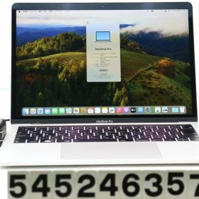 【ジャンク品】Apple MacBook Pro A1989 2019 シルバー Core i7 8569U 2.8GHz/16GB/512GB(SSD)/13.3W/WQXGA/macOS Sonoma【中古】【20241012】