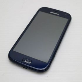 フジツウ(富士通)の新品同様 F-42A らくらくスマートフォン ネイビー M000(スマートフォン本体)