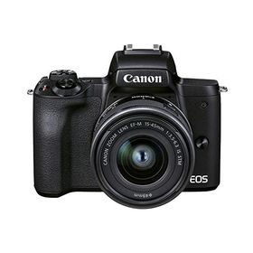 Canon ミラーレス一眼カメラ EOS Kiss M2 標準ズームレンズキット ブラック KISSM2BK-1545