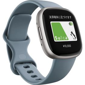 Google Fitbit Versa 4 スマートウォッチ ウォーターフォールブルー／プラチナアルミニウム フィットビット 本体 心拍計 日本正規品 ギフト