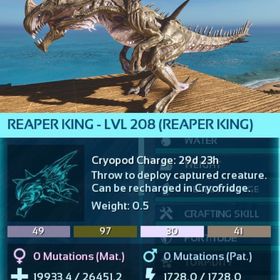 公式pve オリジナルリーパー🌟インプリ100% | ARK Survival Evolvedのアカウントデータ、RMTの販売・買取一覧