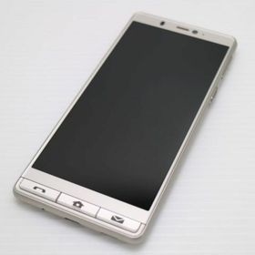 シャープ(SHARP)の新品同様 シンプルスマホ5 シャンパンゴールド M666(スマートフォン本体)