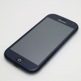 フジツウ(富士通)の新品同様 F-42A らくらくスマートフォン ネイビー M222(スマートフォン本体)
