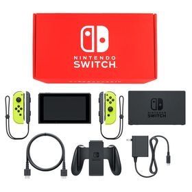 Nintendo Switch本体 カラーカスタマイズ [2019年8月モデル]/Joy-Con(L/R)ネオンイエロー/Joy-Conストラップ：ブラック ニンテンドースイッチハード