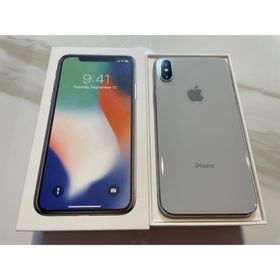 アップル(Apple)のiPhone X 256GB シルバー SIMフリー(スマートフォン本体)