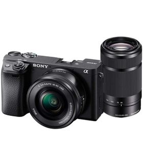 ソニー SONY α6400 ILCE-6400Y ダブルレンズキット ブラック ミラーレス 一眼レフ カメラ レンズ 中古
