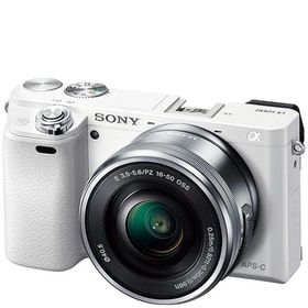 ソニー SONY α6000 ILCE-6000 レンズセット ホワイト ミラーレス カメラ レンズ 中古
