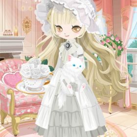 ゴシックコーデ（ロベニカ）＆ゴシックフリルタイ（ロベニカ） 白 2点セット | ニコッとタウン(ニコタ)のアカウントデータ、RMTの販売・買取一覧