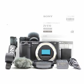 ソニー(SONY)の■シャッター数258枚！新品同様■ SONY VLOGCAM ZV-E10(ミラーレス一眼)